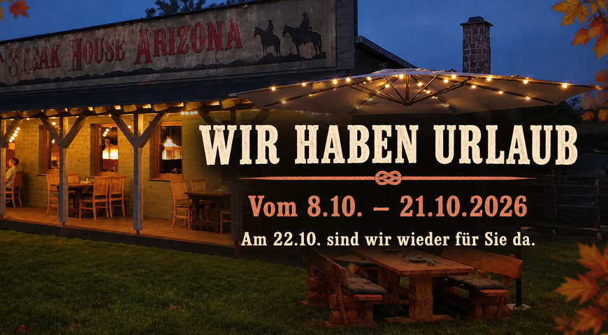 Wir haben Urlaub – vom 8. bis 21. Oktober 2026